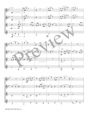 Bigger Than the Sky - Bubbett - 2 Flutes/2 Clarinets - Score/Parts