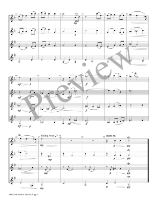 Bigger Than the Sky - Bubbett - 2 Flutes/2 Clarinets - Score/Parts