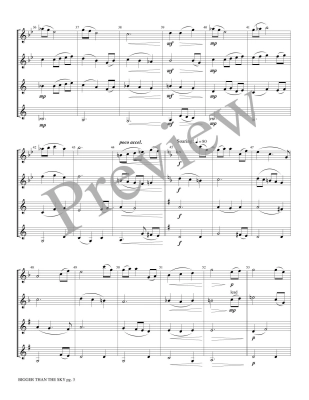 Bigger Than the Sky - Bubbett - 2 Flutes/2 Clarinets - Score/Parts