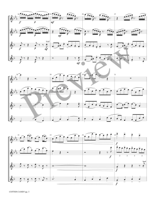 Cotton Candy - Marlatt - 2 Flutes/2 Clarinets - Score/Parts