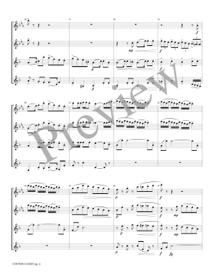 Cotton Candy - Marlatt - 2 Flutes/2 Clarinets - Score/Parts