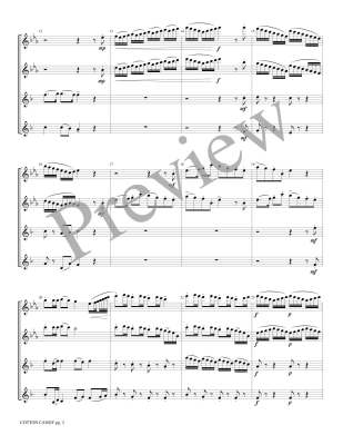 Cotton Candy - Marlatt - 2 Flutes/2 Clarinets - Score/Parts