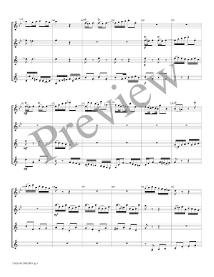 Italian Concerto, Movement I - Bach/Marlatt - 2 Flutes/2 Clarinets - Score/Parts