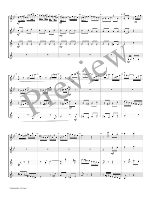 Italian Concerto, Movement I - Bach/Marlatt - 2 Flutes/2 Clarinets - Score/Parts