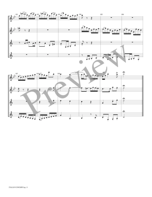 Italian Concerto, Movement I - Bach/Marlatt - 2 Flutes/2 Clarinets - Score/Parts