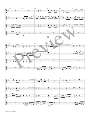 Italian Concerto, Movement I - Bach/Marlatt - 2 Flutes/2 Clarinets - Score/Parts