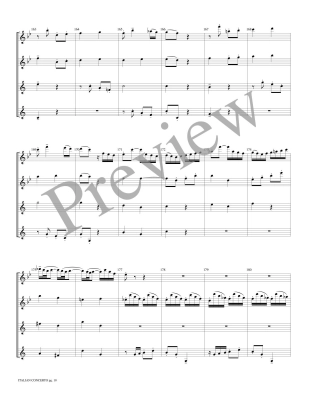 Italian Concerto, Movement I - Bach/Marlatt - 2 Flutes/2 Clarinets - Score/Parts