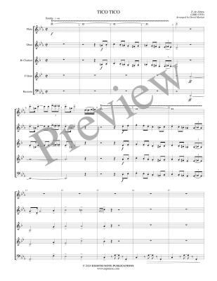 Tico Tico - de Abreu/Marlatt - Woodwind Quintet - Score/Parts