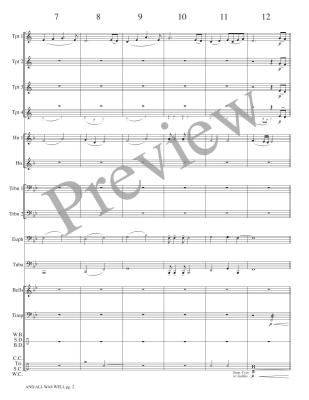 And All Was Well - Meeboer - Brass Choir - Score/Parts