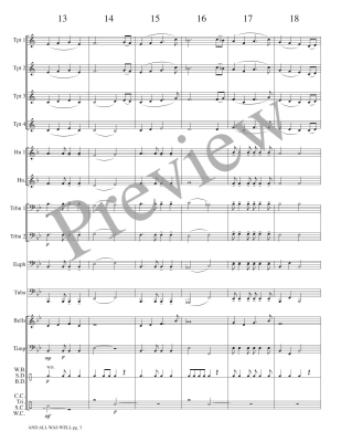 And All Was Well - Meeboer - Brass Choir - Score/Parts