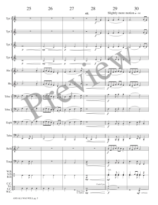 And All Was Well - Meeboer - Brass Choir - Score/Parts