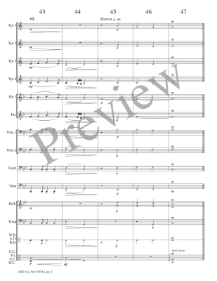 And All Was Well - Meeboer - Brass Choir - Score/Parts