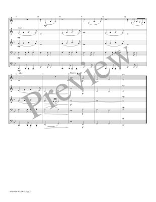 And All Was Well - Meeboer - Brass Quintet - Score/Parts