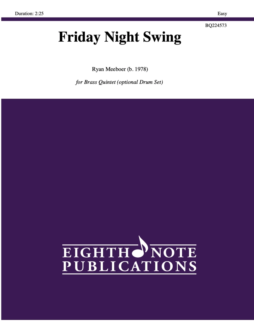 Friday Night Swing - Meeboer - Brass Quintet - Score/Parts