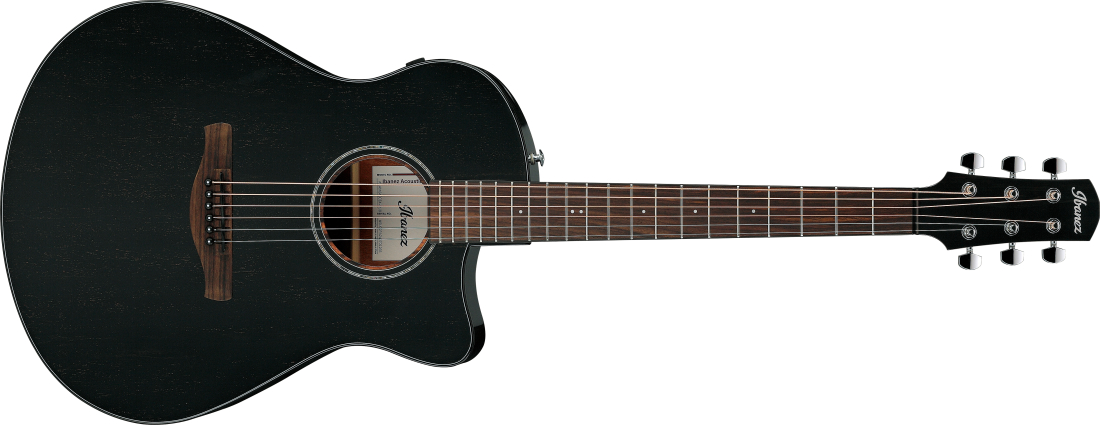 AAM340CE Advanced Auditorium with Cutaway Acoustic/Electric Guitar - Rustic Black High Gloss