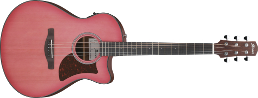 Ibanez - AAM50CE Advanced Auditorium with Cutaway Acoustic/Electric Guitar - Coral Red Burst