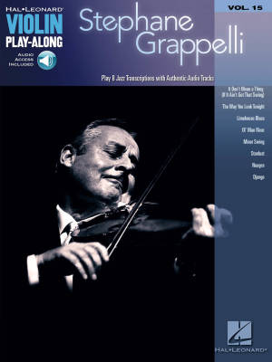 Stephane Grappelli: Violin Play-Along Volume 15 - Book/Audio Online