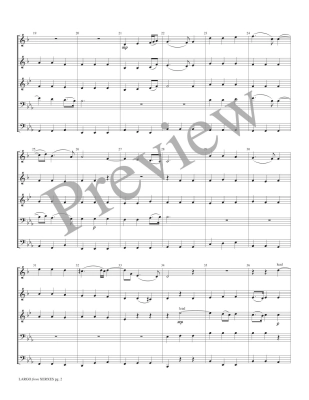 Largo from Xerxes - Handel/Marlatt - Brass Quintet - Score/Parts