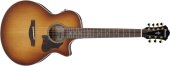Ibanez - AE3007FMH AE 7-String Acoustic\/Electric Guitar - Tobacco Edge Burst High Gloss