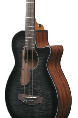 AEGB25E AEG 4 String Acoustic/Electric Bass - Transparent Black Sunburst