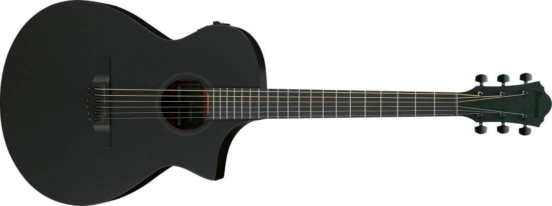 AEWC621 Spruce/Sapele Acoustic/Electric Guitar - Black Out