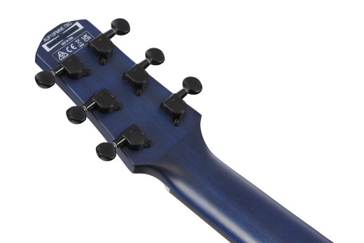 AUP10FMNE AU Tenor Chambered Acoustic/Electric Guitar with Gigbag - Transparent Blue Sunburst