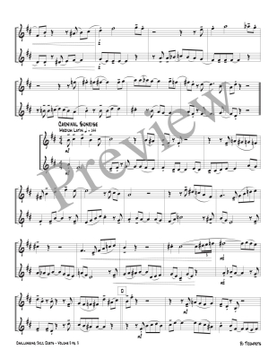 Challenging Jazz Duets Volume 3 - Byrd - Trumpet Duet