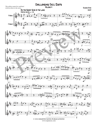Challenging Jazz Duets Volume 4 - Byrd - F Horn Duet