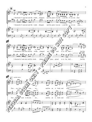 I Dreamed of Rain - Garrett/Nickel - SATB