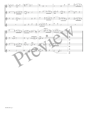 Ricercare - Palestrina/Marlatt - Saxophone Quartet - Score/Parts