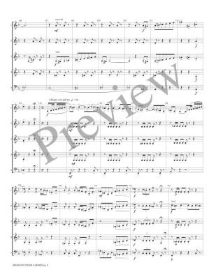 Minisuite from Carmen - Bizet/Marlatt - Interchangeable Woodwind Ensemble - Score/Parts