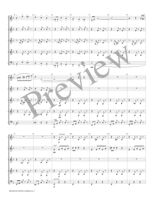 Minisuite from Carmen - Bizet/Marlatt - Interchangeable Woodwind Ensemble - Score/Parts