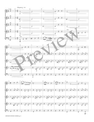 Minisuite from Carmen - Bizet/Marlatt - Interchangeable Woodwind Ensemble - Score/Parts