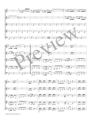 Minisuite from Carmen - Bizet/Marlatt - Interchangeable Woodwind Ensemble - Score/Parts