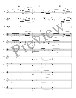 Sonata No. 50, Allegro con Brio - Haydn/Petersen - Woodwind Ensemble - Score/Parts