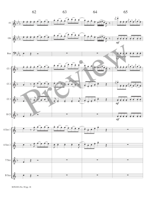 Sonata No. 50, Allegro con Brio - Haydn/Petersen - Woodwind Ensemble - Score/Parts