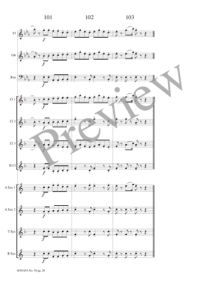 Sonata No. 50, Allegro con Brio - Haydn/Petersen - Woodwind Ensemble - Score/Parts