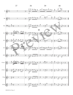 Sonata No. 50, Allegro con Brio - Haydn/Petersen - Woodwind Ensemble - Score/Parts