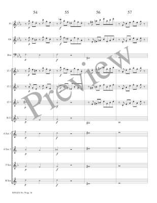 Sonata No. 50, Allegro con Brio - Haydn/Petersen - Woodwind Ensemble - Score/Parts