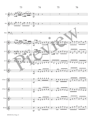 Sonata No. 50, Allegro con Brio - Haydn/Petersen - Woodwind Ensemble - Score/Parts