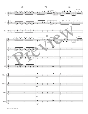 Sonata No. 50, Allegro con Brio - Haydn/Petersen - Woodwind Ensemble - Score/Parts