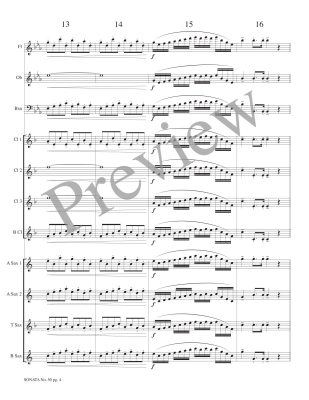 Sonata No. 50, Allegro con Brio - Haydn/Petersen - Woodwind Ensemble - Score/Parts