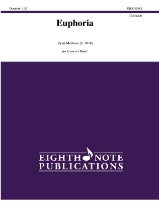 Eighth Note Publications - Euphoria - Meeboer - Concert Band - Gr. 0.5