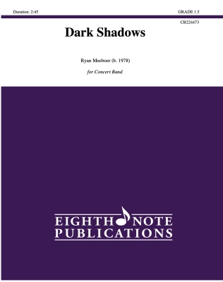 Eighth Note Publications - Dark Shadows - Meeboer - Concert Band - Gr. 1.5