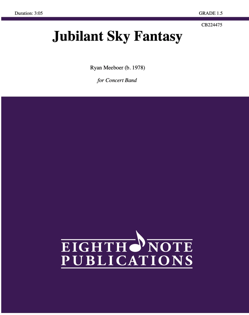 Jubilant Sky Fantasy - Meeboer - Concert Band - Gr. 1.5