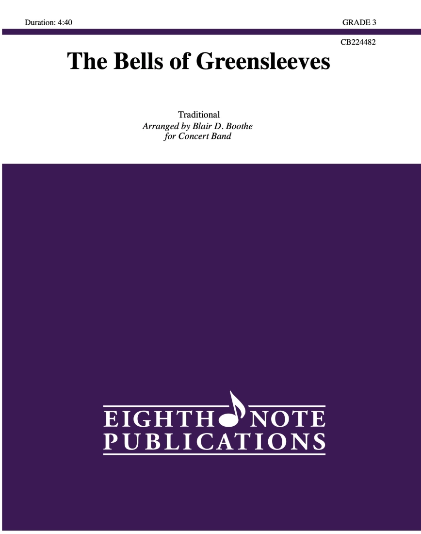 The Bells of Greensleeves - Traditional/Boothe - Concert Band - Gr. 3