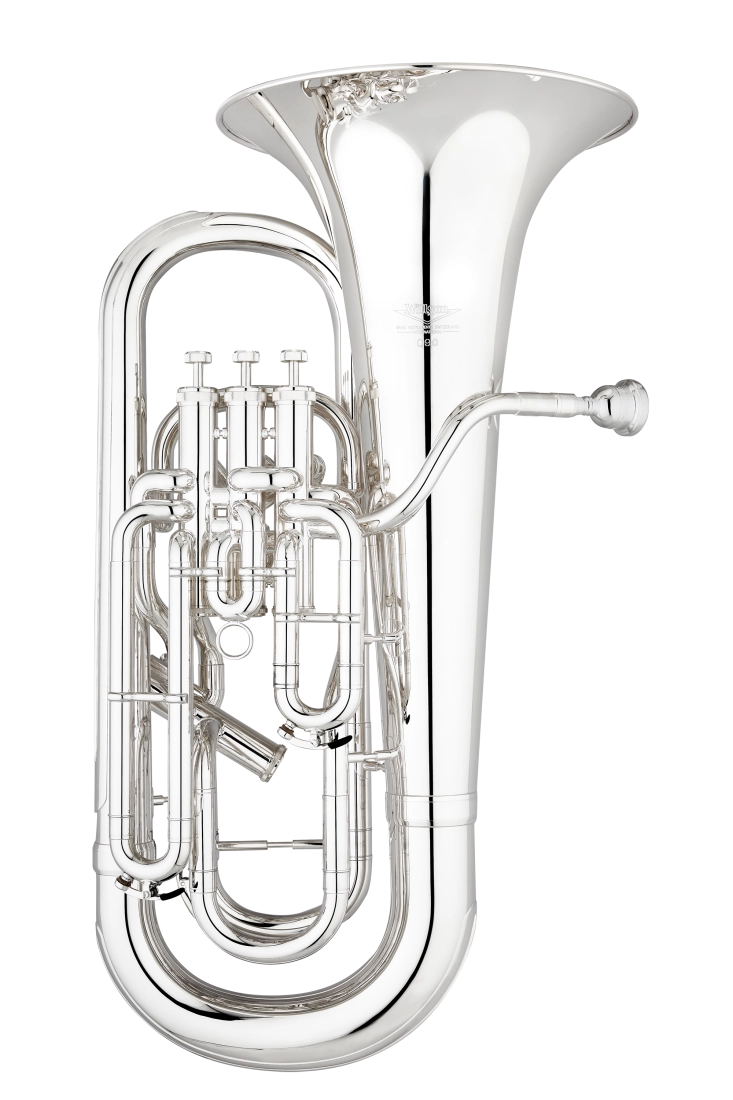 Q Series 4 Valve Compensating Euphonium with Trigger, 11.5\'\' Bell - Silver-Plated