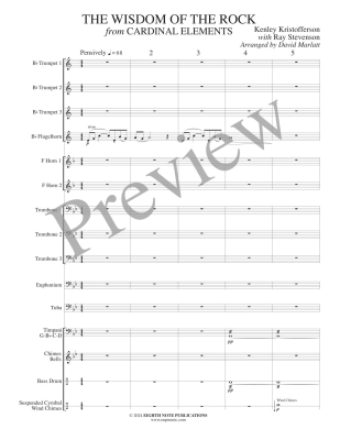 The Wisdom of the Rock: Cardinal Elements - Kristofferson/Marlatt - Brass Choir - Score/Parts