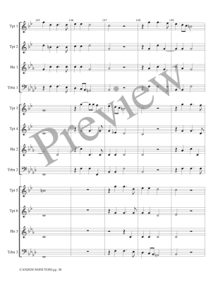 Canzon Noni Toni a 12 - Gabrieli/Marlatt - Brass Choir - Score/Parts