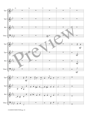 Canzon Noni Toni a 12 - Gabrieli/Marlatt - Brass Choir - Score/Parts